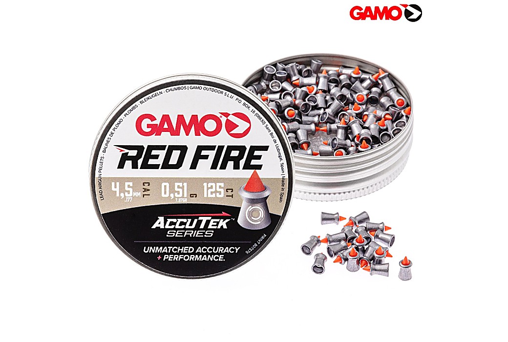 Balines GAMO Red Fire Accutek Series 4.50mm (.177) 125Pcs