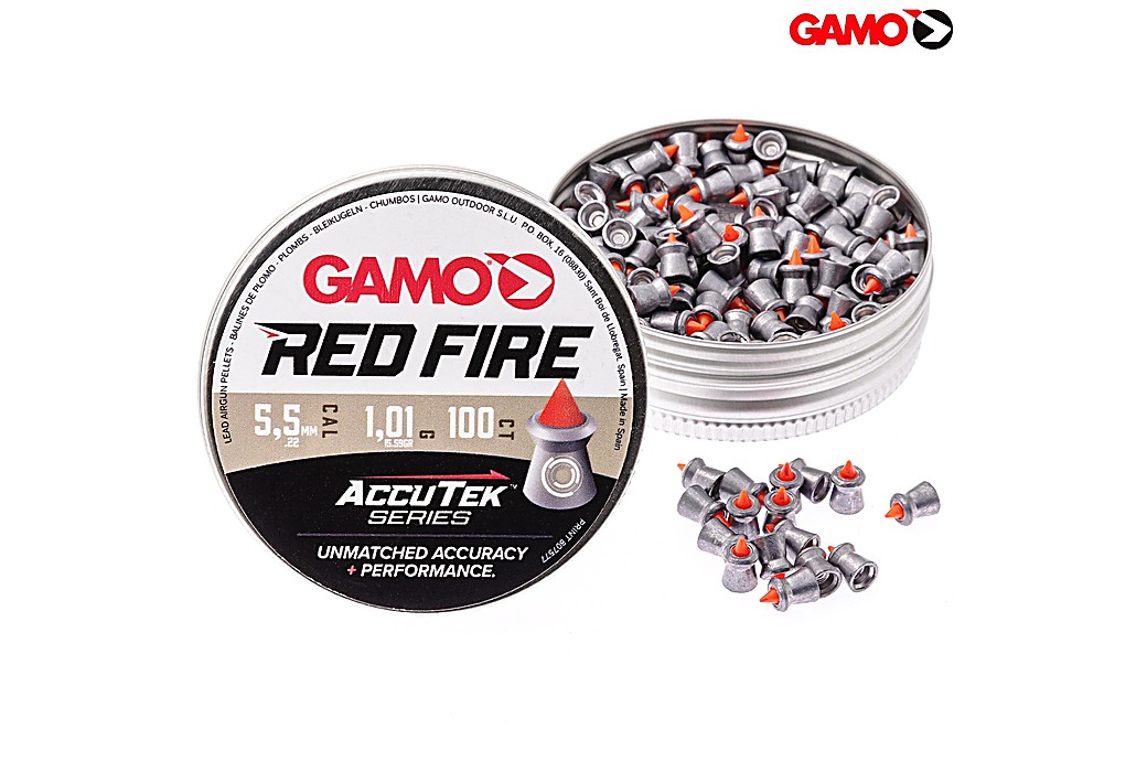 GAMO Pellets Red Fire Accutek Series 5.50mm (.22) 100Pcs