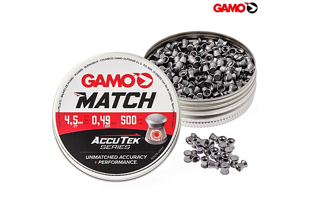 Chumbos GAMO Match Accutek Series 4.50mm (.177) 500Pcs