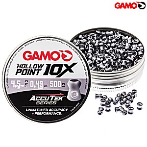 Munitions GAMO Hollow Point 10X AccuTek Series 4.50mm (.177) 500Pcs