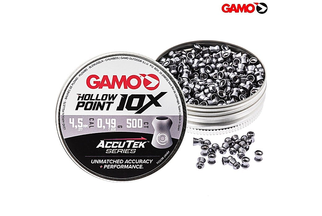 Balines GAMO Hollow Point 10X AccuTek Series 4.50mm (.177) 500Pcs