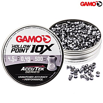 Balines GAMO Hollow Point 10X AccuTek Series 4.50mm (.177) 500Pcs