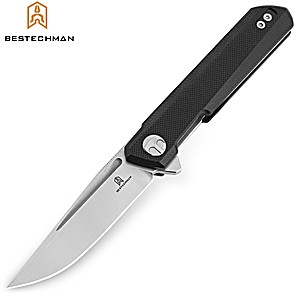 Bestechman Pocket Knife Mini Dundee Black G10 D2