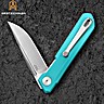 Bestechman Couteau de Poche Mini Dundee Bleu Tiffany G10 D2