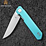 Bestechman Couteau de Poche Mini Dundee Bleu Tiffany G10 D2