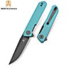 Bestechman Couteau de Poche Mini Dundee Bleu Tiffany G10 D2 PVD