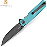 Bestechman Couteau de Poche Mini Dundee Bleu Tiffany G10 D2 PVD