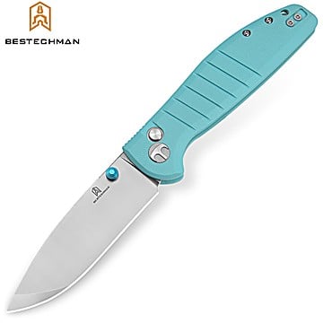 Bestechman Couteau de Poche Goodboy Bleu Tiffany G10 D2