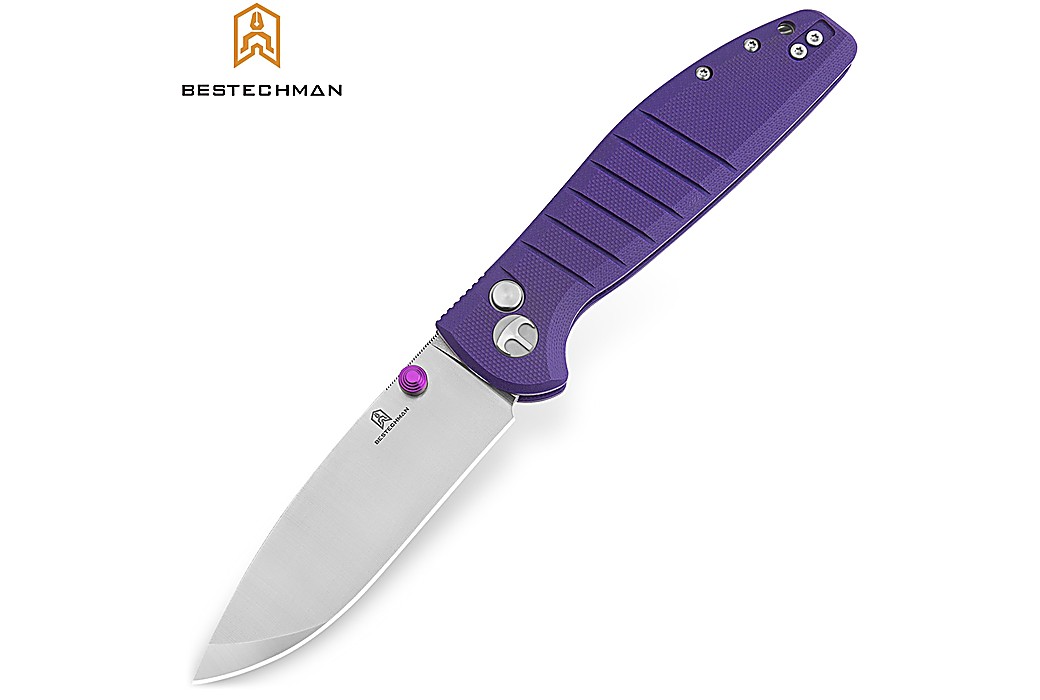 Bestechman Couteau de Poche Goodboy Pourpre G10 D2