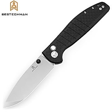 Bestechman Couteau de Poche Goodboy Noir Shredded G10 D2