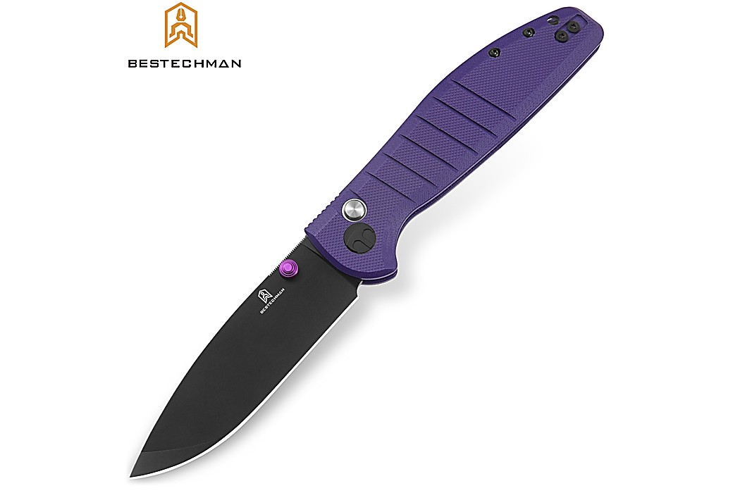 Bestechman Couteau de Poche Goodboy Pourpre G10 D2 PVD