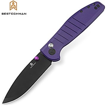 Bestechman Couteau de Poche Goodboy Pourpre G10 D2 PVD