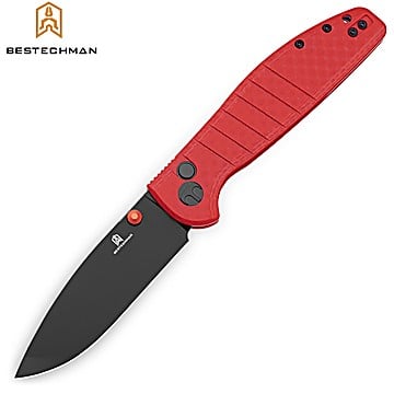 Bestechman Couteau de Poche Goodboy Rouge G10 D2 PVD