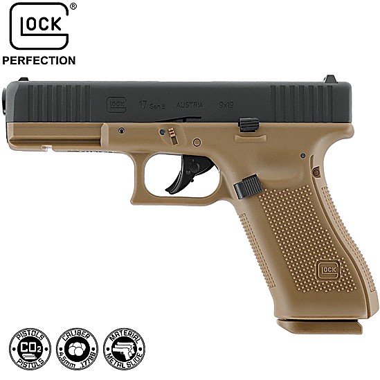 Buy online CO2 BB Air Pistol Glock 17 Gen5 Blowback Blk-Coyote from ...