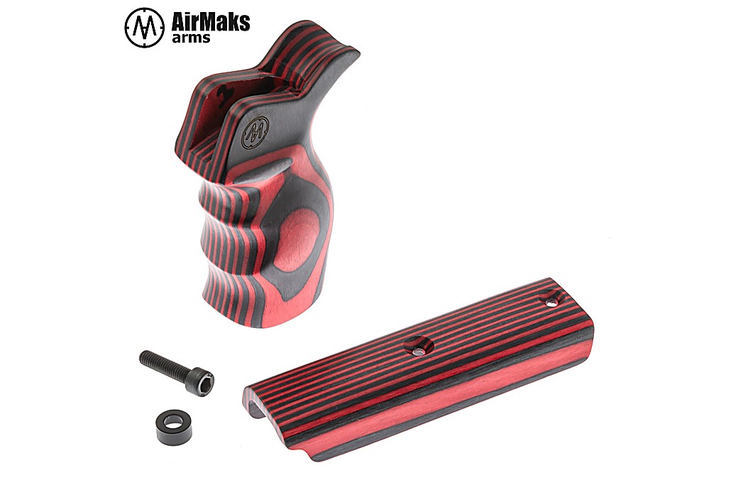 Airmaks Katran Grip and Cheek Piece Red