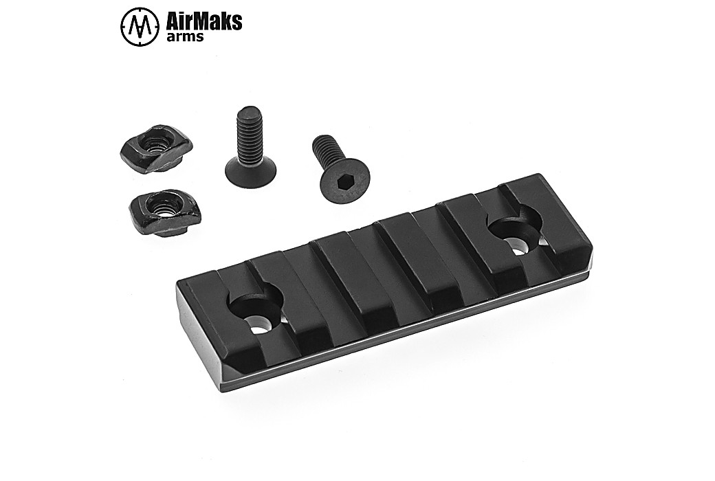 Rail Adaptateur Airmaks M-LOK pour Picatinny (5 Fentes)