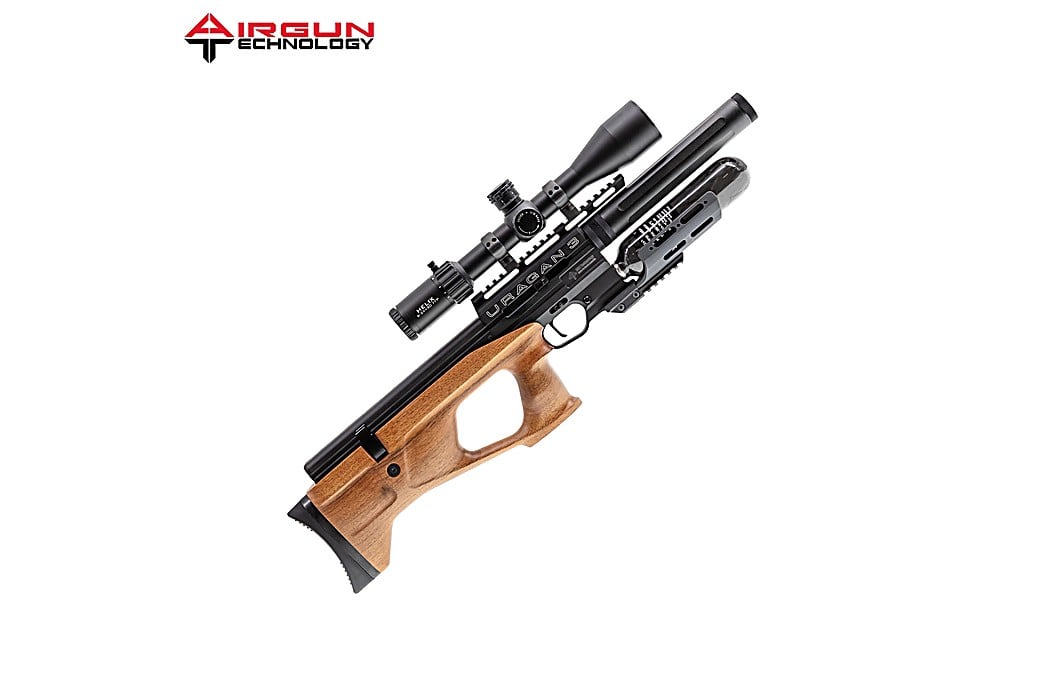 Carabina PCP AGN Technology Uragan 3 Compact Walnut Nogueira