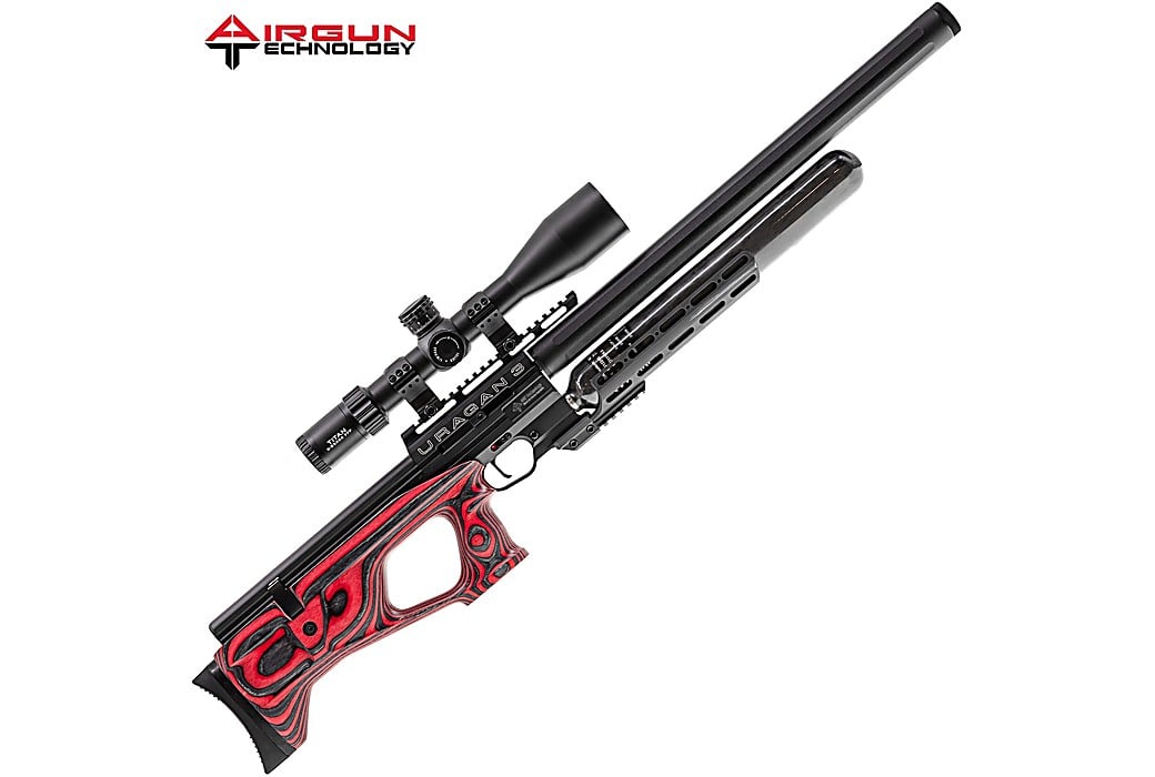 PCP Air Rifle AGN Technology Uragan 3 Red Laminate