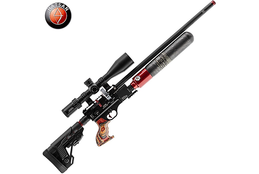 PCP Air Rifle Hatsan Factor RC Red