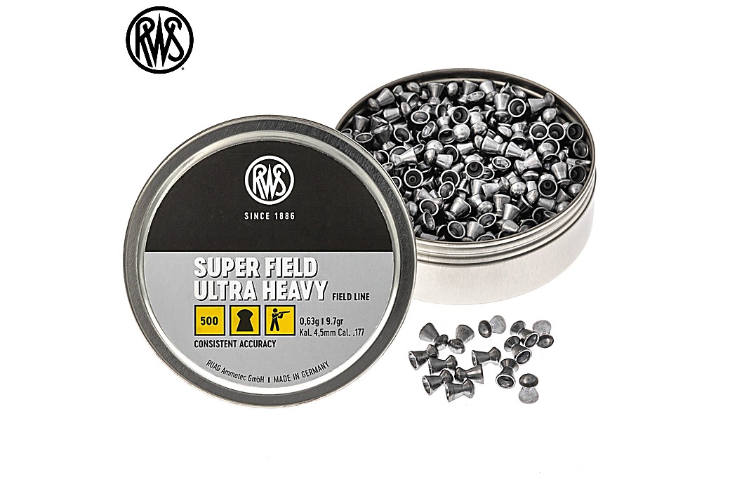 Air Gun Pellets RWS Super Field Ultra Heavy 4.50mm (.177) 9.7gr 500pcs