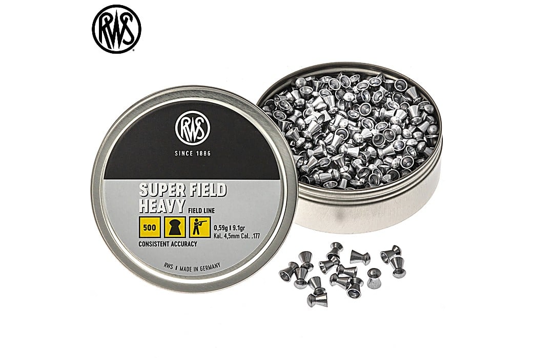 Air Gun Pellets RWS Super Field Heavy 4.50mm (.177) 9.1gr 500pcs