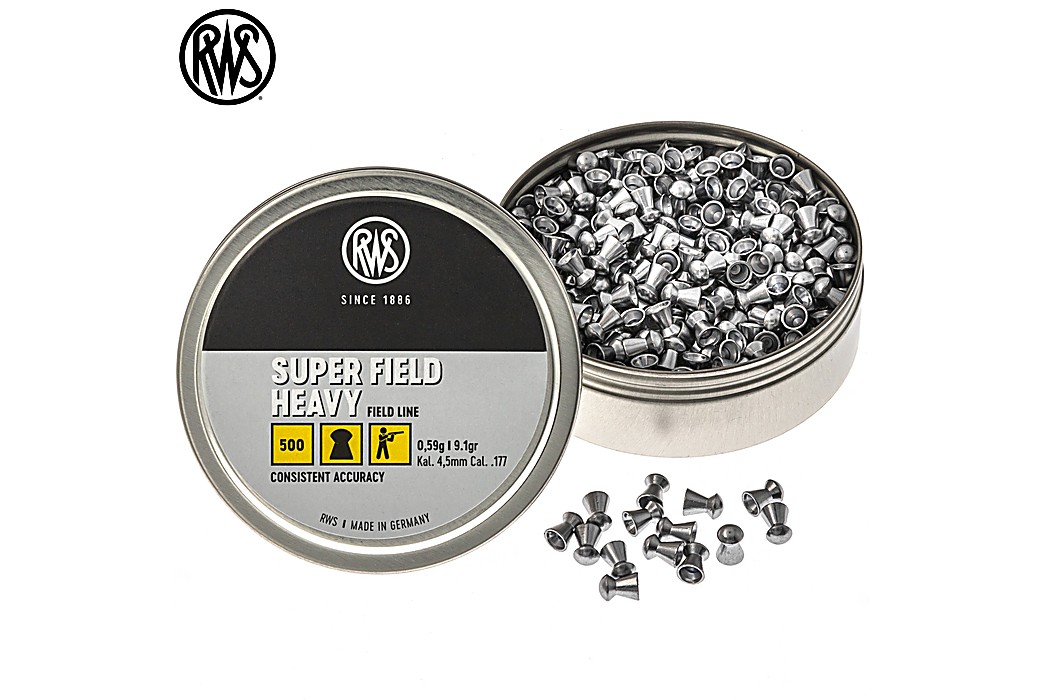 Munitions RWS Super Field Heavy 4.50mm (.177) 9.1gr 500pcs