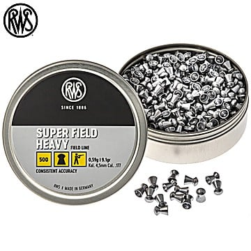 Air Gun Pellets RWS Super Field Heavy 4.50mm (.177) 9.1gr 500pcs