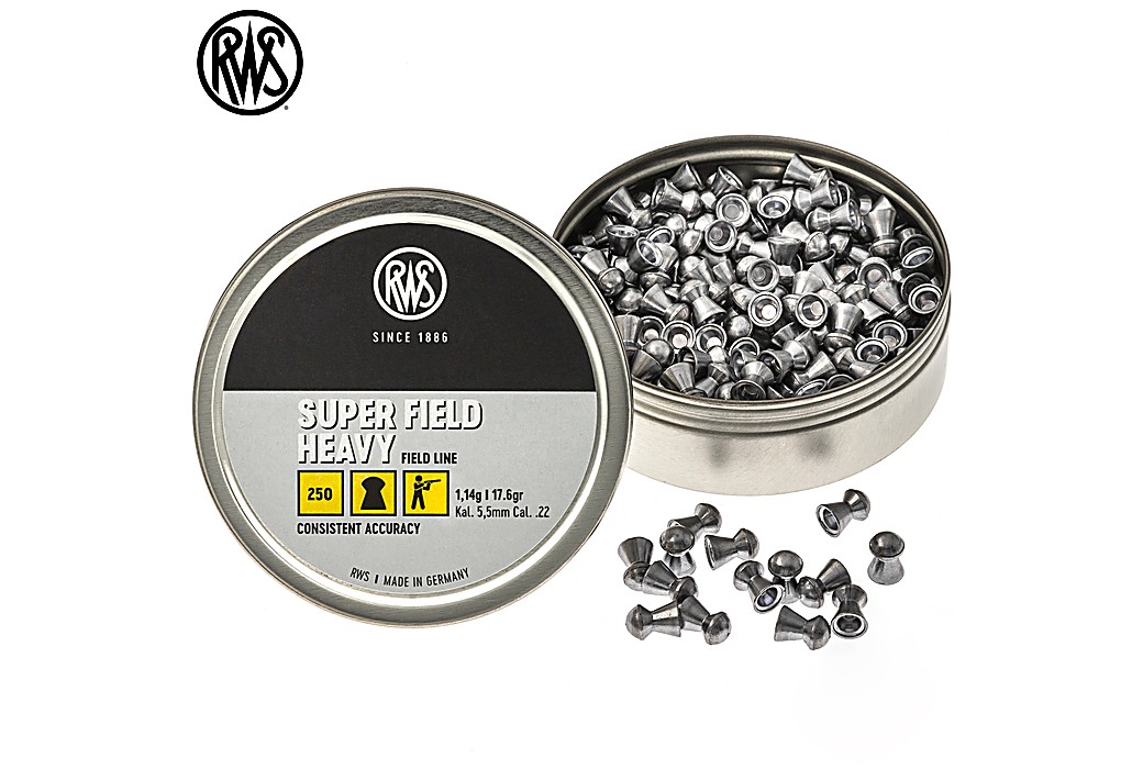 Air Gun Pellets RWS Super Field Heavy 5.50mm (.22) 17.6gr 250pcs