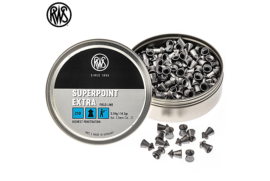 Air Gun Pellets RWS Superpoint Extra 5.50mm (.22) 14.5gr 250pcs