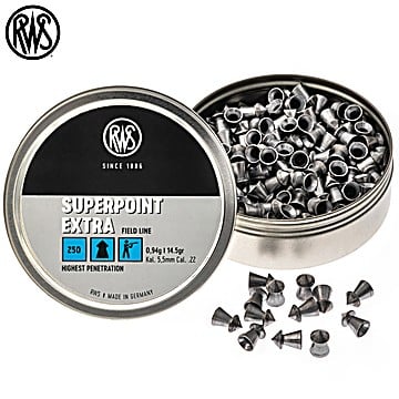 Munitions RWS Superpoint Extra 5.50mm (.22) 14.5gr 250pcs