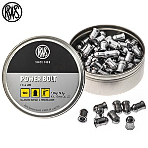 Balines RWS RWS Power Bolt 5.50mm (.22) 24.7gr 100pcs