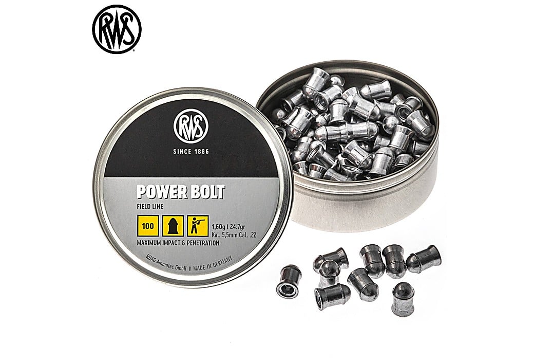 Chumbo RWS Power Bolt 5.50mm (.22) 24.7gr 100pcs