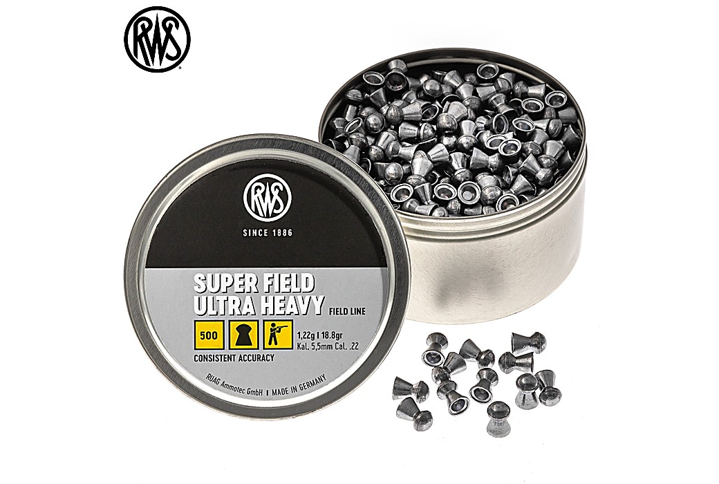 Air Gun Pellets RWS Super Field Ultra Heavy 5.50mm (.22) 18.8gr 500pcs