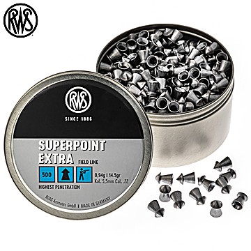 Air Gun Pellets RWS Superpoint Extra 5.50mm (.22) 14.5gr 500pcs