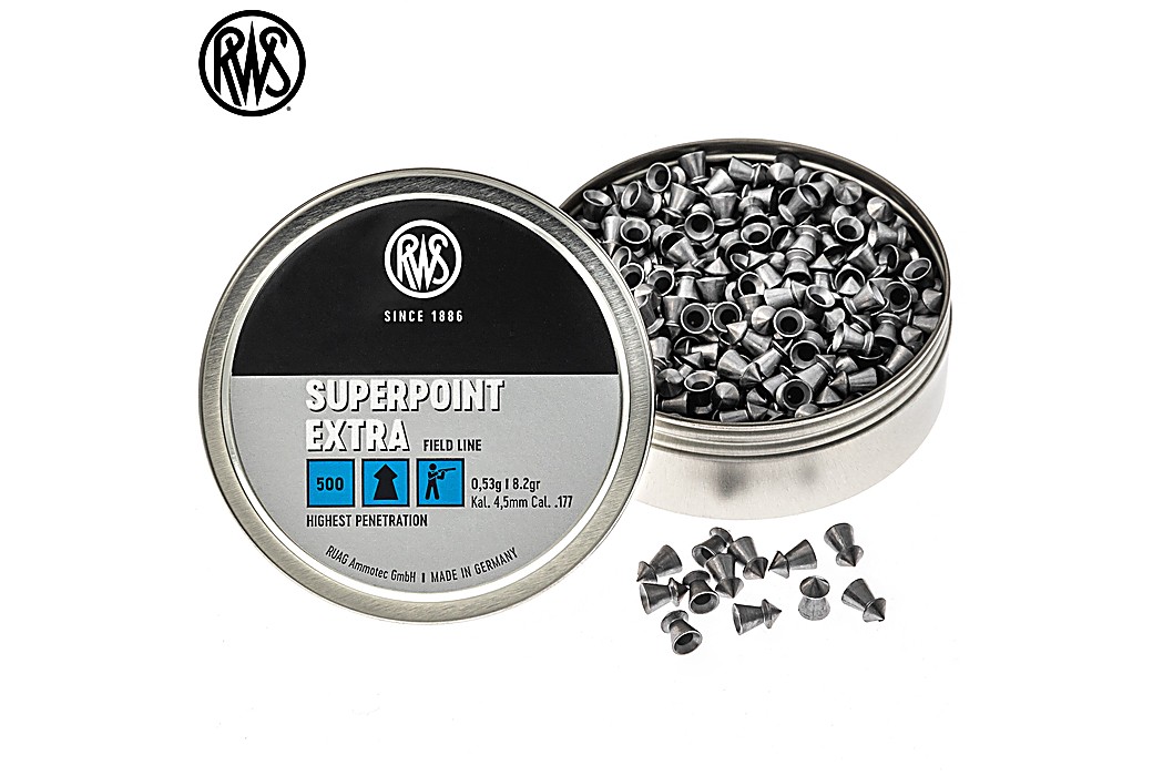 Air Gun Pellets RWS Superpoint Extra 4.50mm (.177) 8.2gr 500pcs