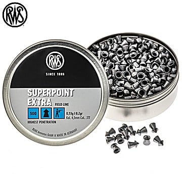 Munitions RWS Superpoint Extra 4.50mm (.177) 8.2gr 500pcs