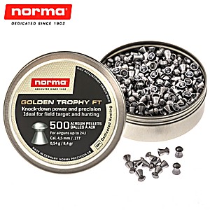 Balines Norma Golden Trophy FT 4.50mm (.177) 8.4gr 500pcs