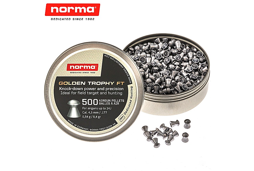 Air Gun Pellets Norma Golden Trophy FT 4.50mm (.177) 8.4gr 500pcs