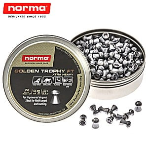 Air Gun Pellets Norma Golden Trophy FT Xtra Heavy 5.50mm (.22) 18.8gr 250pcs