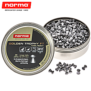 Air Gun Pellets Norma Golden Trophy FT Xtra Heavy 4.50mm (.177) 9.7gr 500pcs