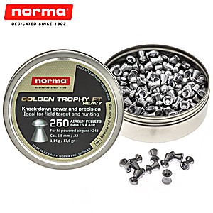 Balines Norma Golden Trophy FT Heavy 5.50mm (.22) 17.6gr 250pcs