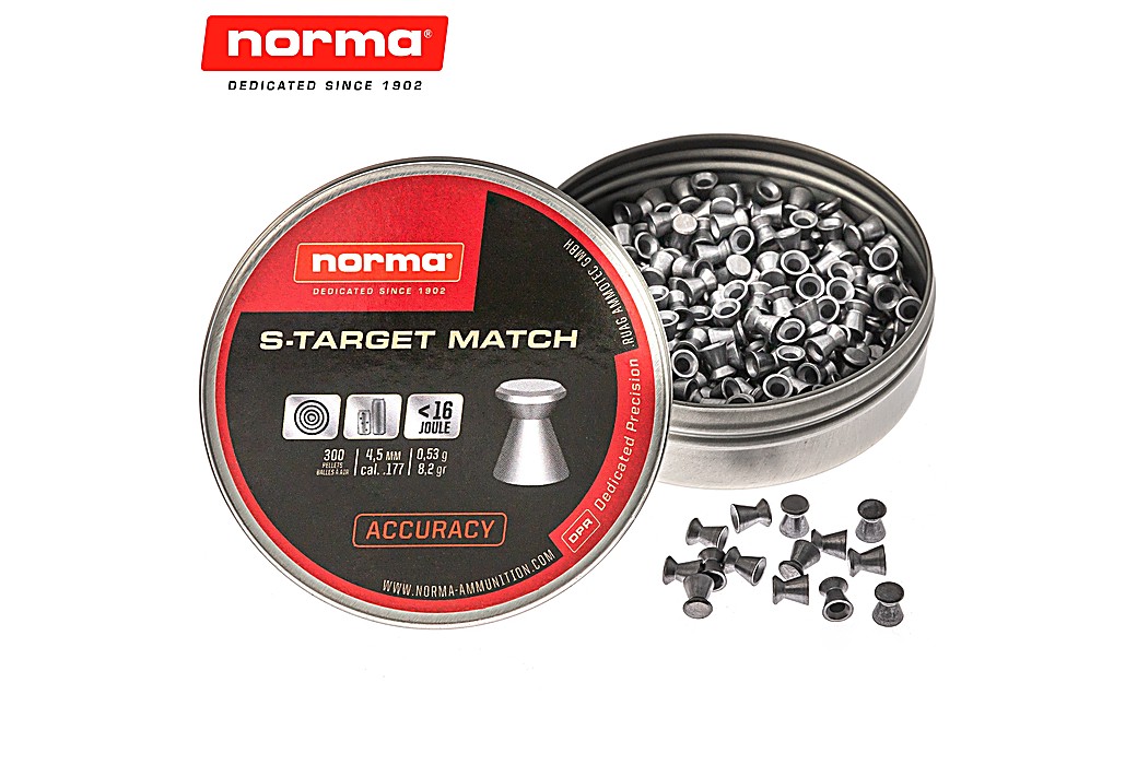 Air Gun Pellets Norma S-Target Match 4.50mm (.177) 8.2gr 300pcs