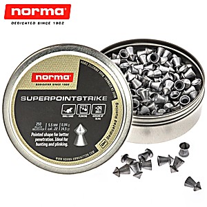 Air Gun Pellets Norma Superpoint Strike 5.50mm (.22) 14.5gr 250pcs