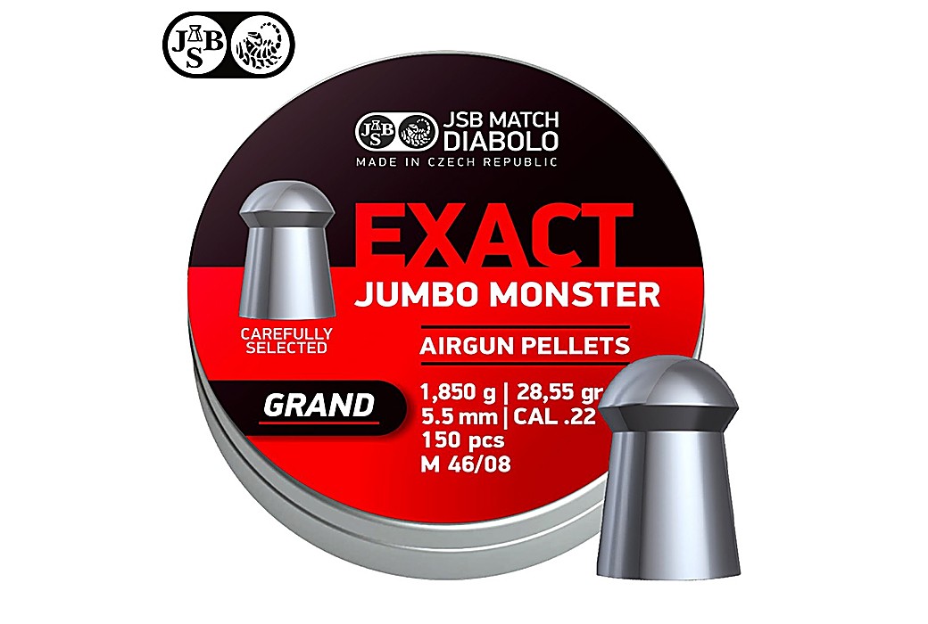 Air Gun Pellets JSB Exact Jumbo Monster Grand 5.5mm (.22) 28.55gr 150pcs