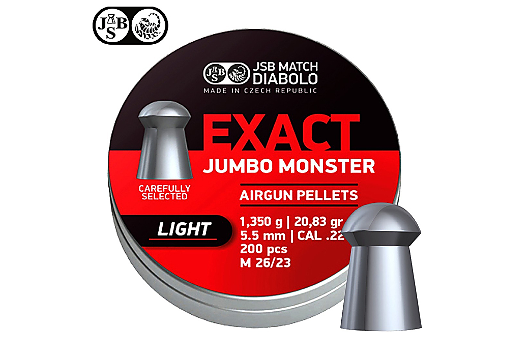 Air Gun Pellets JSB Exact Jumbo Monster Light 5.5mm (.22) 20.83gr 200pcs