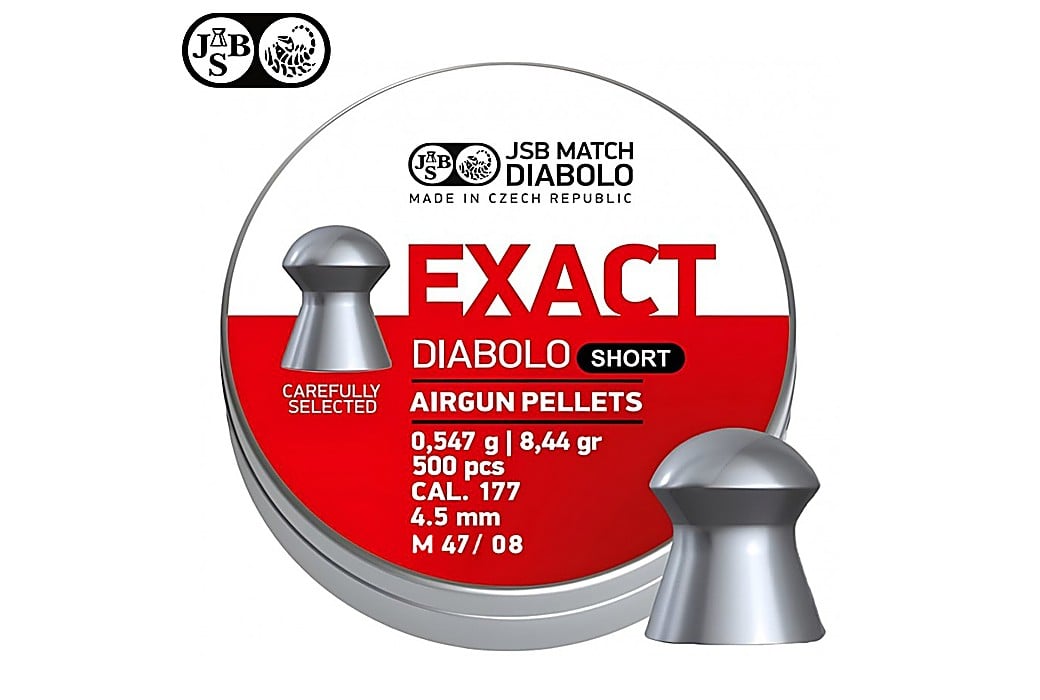 Air Gun Pellets JSB Exact Diabolo Short 4.5mm (.177) 8.44gr 500pcs