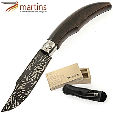 Navaja Martins Ellegance Mountain Ébano Titanio 8cm (Bolsa de Cuero)