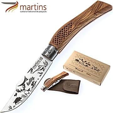 Martins Pocket Knife Eco Hunting 9.5cm (Leather Pouch)