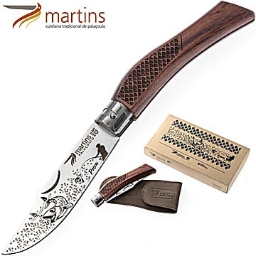 Martins Pocket Knife Eco Fishing 9.5cm (Leather Pouch)