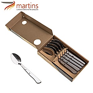 Cuchara de Mesa Contrastes Martins Blanco Chocolate 6Pcs